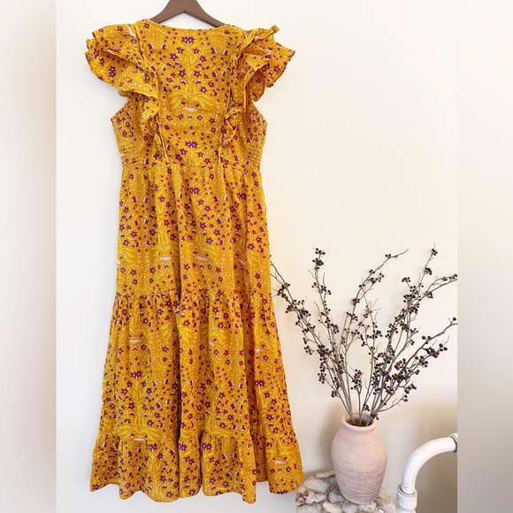 Roller Rabbit Marigold Ruffle Midi Dress - Picture 4 of 6
